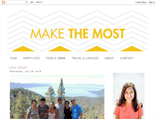 Tablet Screenshot of makethemostblog.com
